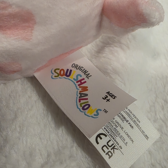 SQUISHMALLOWS MAGNIS THE AUSTRALIAN SHEPHERD PINK VALENTINES 4.5" Plushie *NWT* - Picture 9 of 9